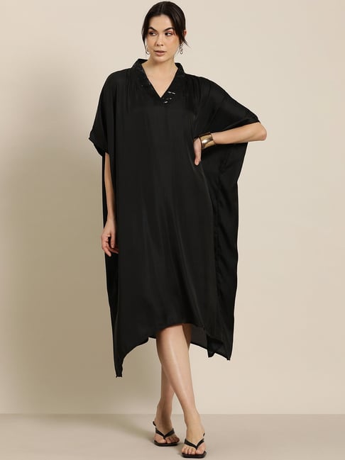 Qurvii Desi Black Kimono Dress-picture-21