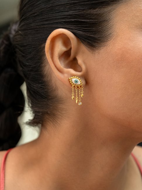 Flipkart.com - Buy FebTech Gold Plated Earrings Bali for Men Boys Stylish  Fashion Round Cuff Baali Earrings Brass Hoop Earring Online at Best Prices  in India