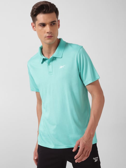 Reebok Training Mint Green Regular Fit Sports Polo T-Shirt-picture-38