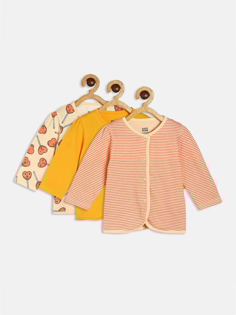 MINIKLUB Kids Multicolor Printed Full Sleeves Shirt (Pack Of 3)-picture-20