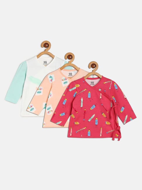 MINIKLUB Kids Multicolor Printed Full Sleeves Shirt (Pack Of 3)-picture-18