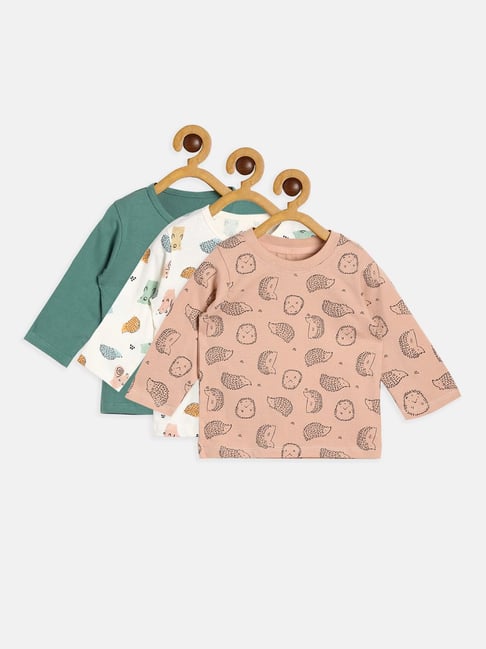 MINIKLUB Kids Multicolor Printed Full Sleeves Shirt (Pack Of 3)-picture-25