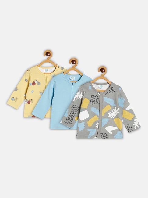 MINIKLUB Kids Multicolor Printed Full Sleeves Shirt (Pack Of 3)-picture-22