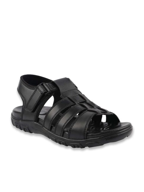 MediFeet Men's Black Ankle Strap Sandals-picture-20