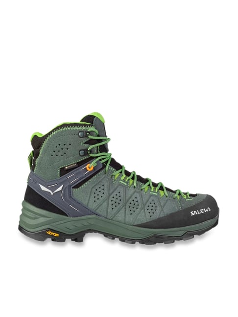 Buy Salewa Men's MS ALP TRAINER MID GTX Green Outdoor Shoes for