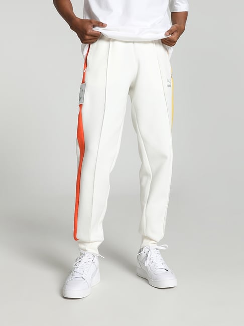 Buy Puma Warm White Regular Fit Printed Joggers for Mens Online Tata CLiQ