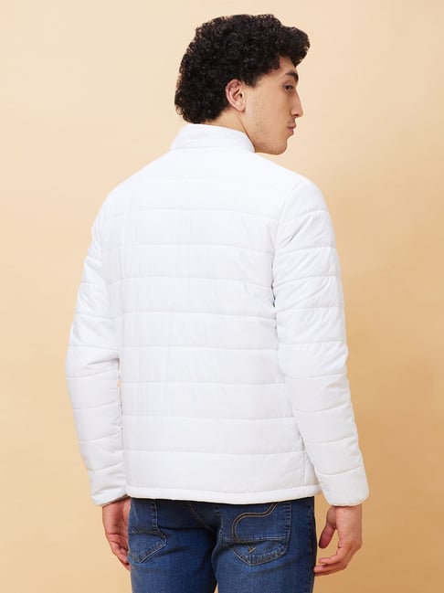 Being Human Regular Fit Men Collared Jackets-White