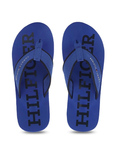 Buy Tommy Hilfiger Men s Ultra Blue Flip Flops for Men at Best