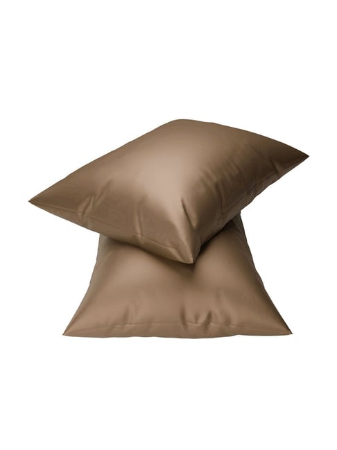 Stoa Paris SilkLike Gold Eternal Glow 300 TC Polyester Pillow Cover - Set of 2