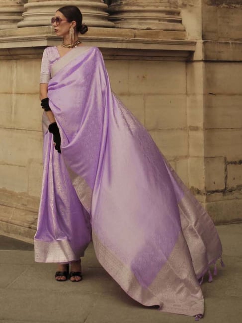 Shop For lavender Indian Saree Online at Best Price In France, Germany