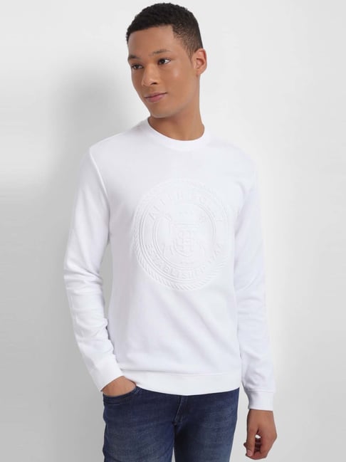 Allen solly white sweatshirt best sale