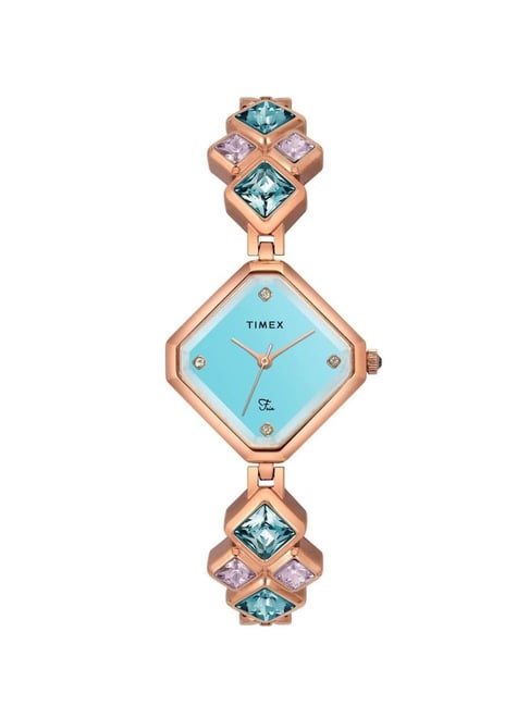 Timex Fria Women Blue Rhombus Analog Watch - TWEL17202-picture-18