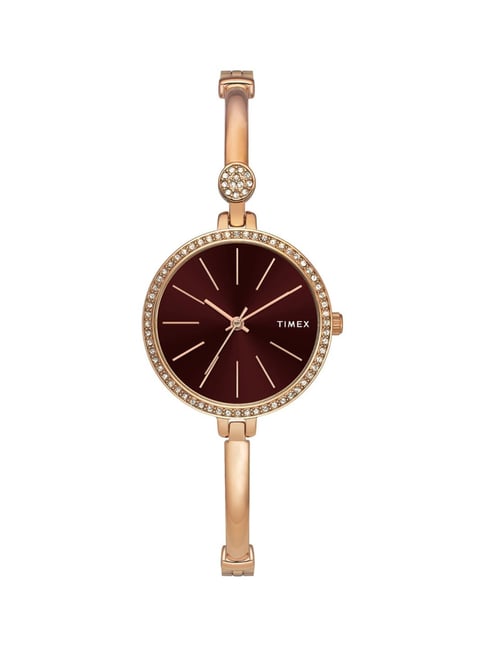 Buy Timex Fria Women Brown Round Analog Watch TWEL18403 at Best