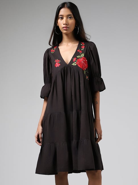 Buy Black Fusion Wear Sets for Women by Styli Online