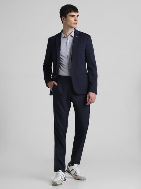 Jack Jones Navy Slim Fit Blazer