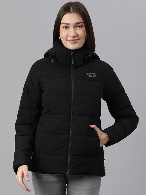 Buy Woodland Womens Polyster Casual Regular Jacket (Black, S) at Amazon.in