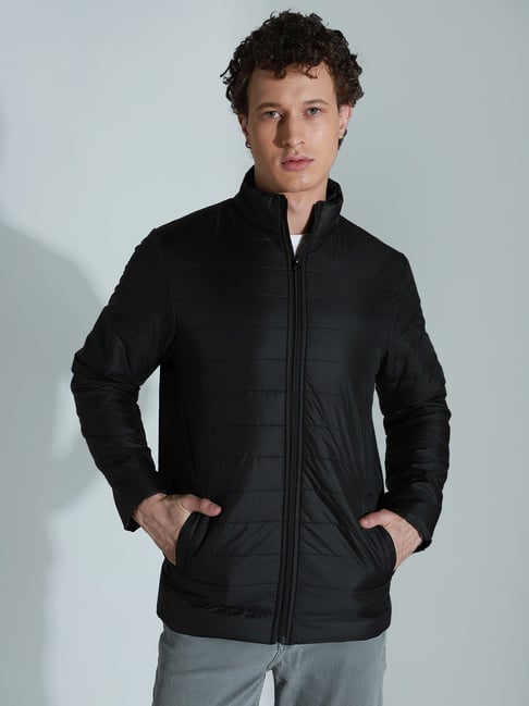 Buy PRIknit Men's Poly Cotton Jacket (IH-J7-44 Black, Black, 44) at  Amazon.in