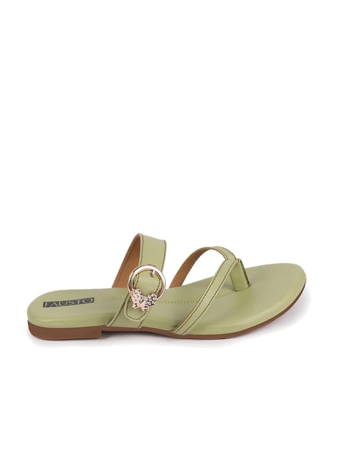 Fausto Women's Leaf Thong Sandals