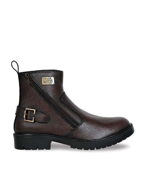 Allen cooper Men's Brown Casual Boots-picture-42