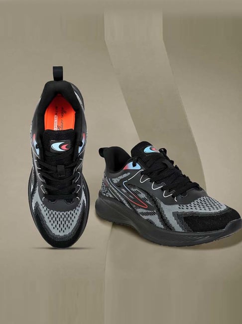 Allen cooper Men's Black Running Shoes