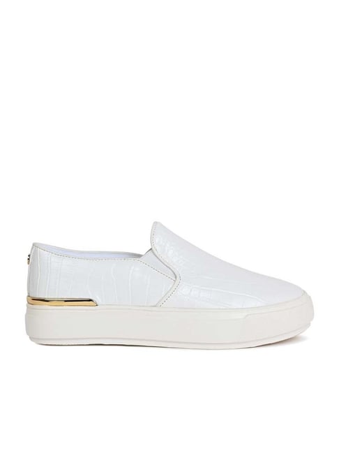 Aldo hot sale white loafers