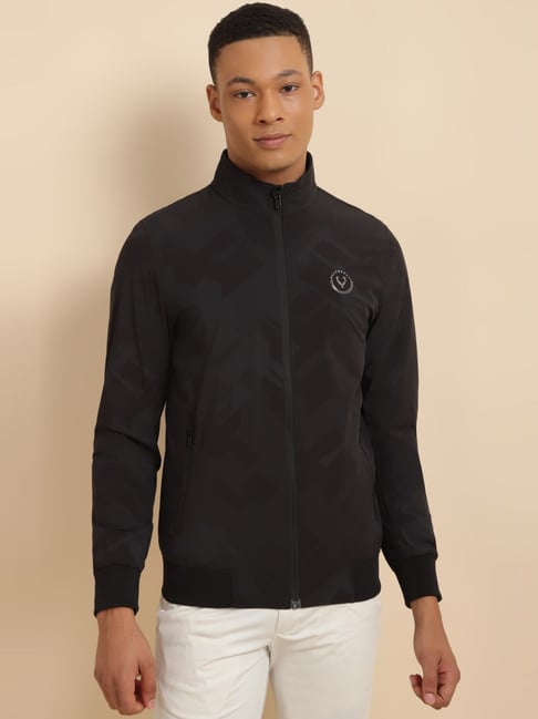 Buy Men Black Solid Full Sleeves Casual Jacket Online - 433716 | Allen Solly