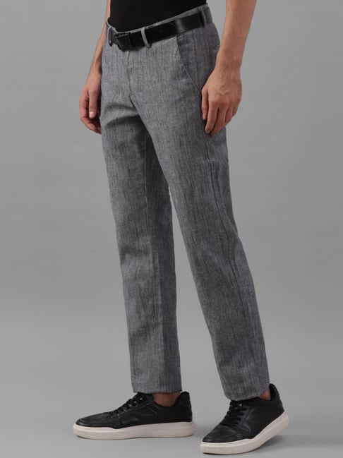 Buy Solly by Allen Solly Grey Striped Trousers for Women Online @ Tata CLiQ