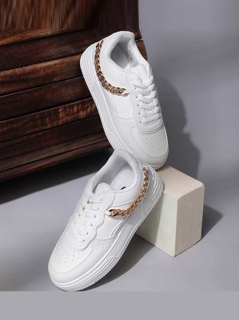 Mozafia Women's White Sneakers-picture-34