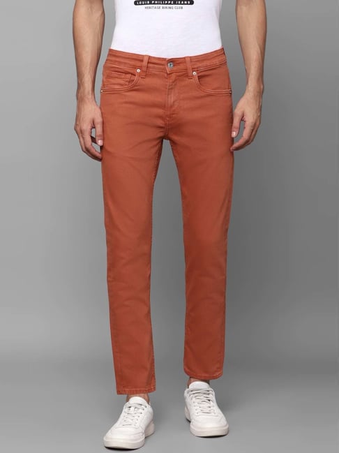 Men's Essential Skinny Fit Colored Jeans (Burnt Orange) – G-Style USA