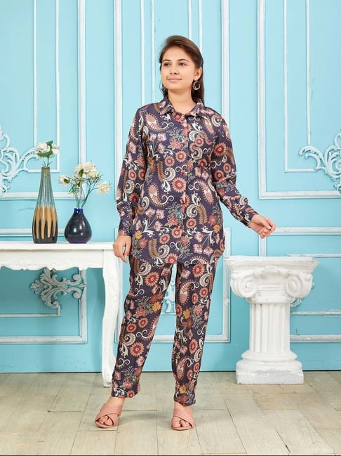 Buy Aarika Kids Multi Printed Shirt Set for Girls Clothing Online