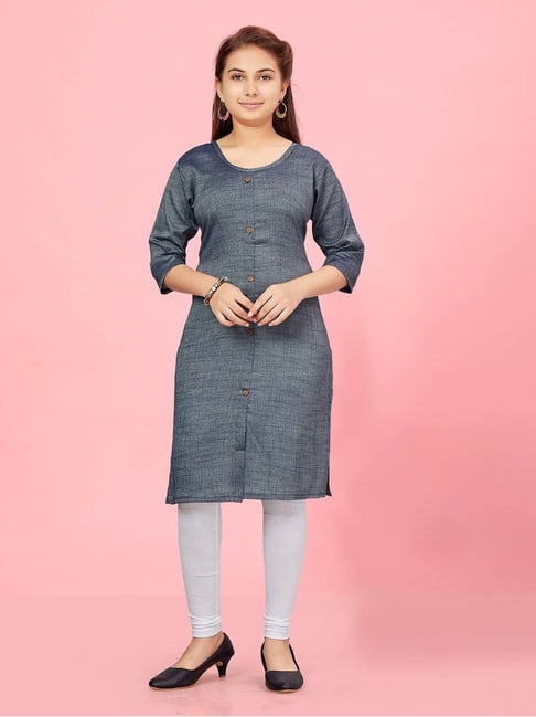 Grey kurti with leggings hotsell