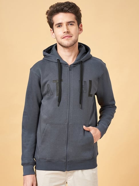 Buy ALTOMODA By Pantaloons Plus Size Grey Hooded Sweatshirt