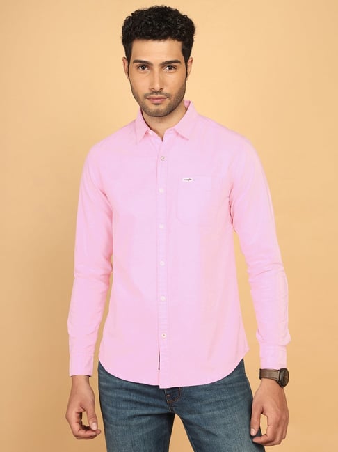 Pink wrangler hot sale shirt