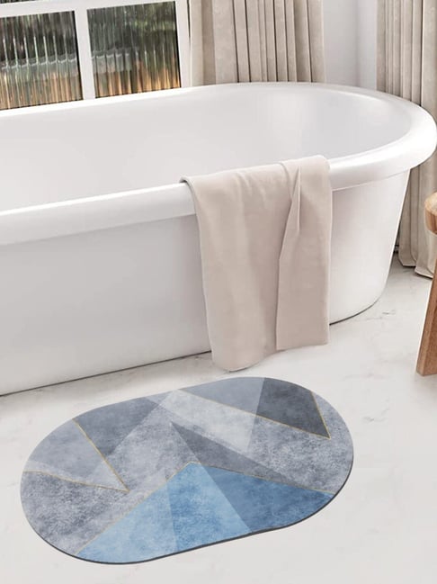 HOSTA HOMES Anti Skid Abstract Multicolor Others Non Slip Bath mat