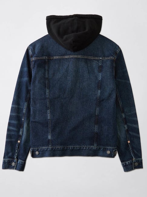 Hollister jean sweatshirt jacket | Jean jacket hoodie, Denim jacket with  hoodie, Denim utility jacket