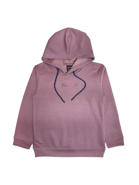 Buy Girls Purple Solid Hooded Full Sleeve Tracksuit Online in