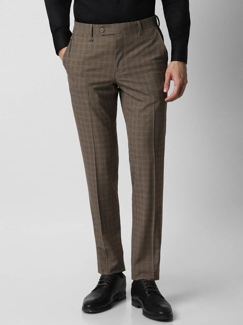 Buy Brown Trousers & Pants for Men by CANOE Online | Ajio.com