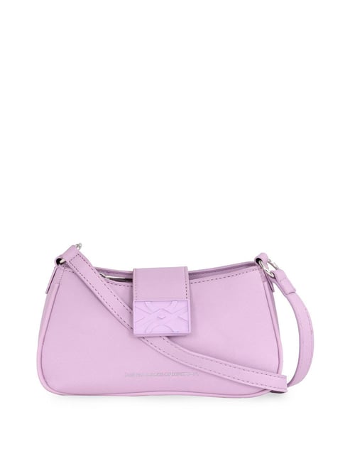 Buy United Colors of Benetton Annan Lavender Baguette Handbag