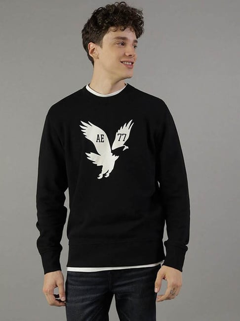 American eagle hotsell black sweatshirt