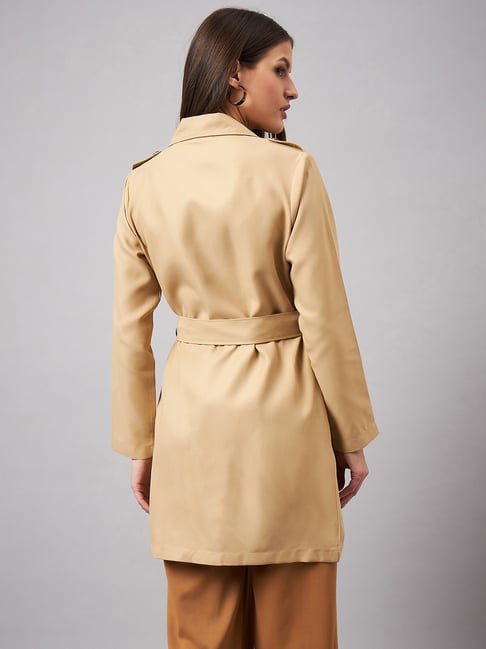 Buy Beige Jackets & Coats for Women by STYLE QUOTIENT Online
