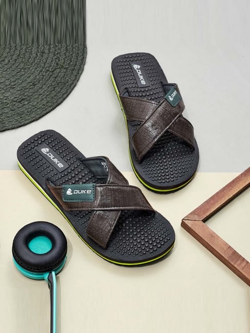 Buy Duke Men's Metallic Cross Strap Sandals for Men at Best Price
