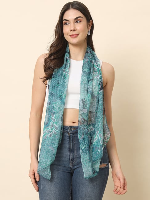 Buy Trend Arrest Orange Printed Scarf for Women's Online @ Tata CLiQ