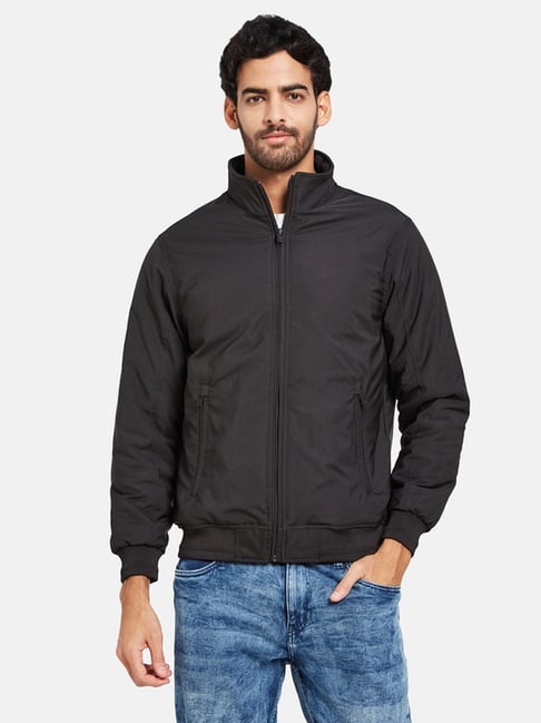 METTLE Jet Black Regular Fit Jacket-picture-18