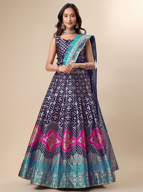 Buy FORKEYEnterprise Women's Net Semi-stitched Lehenga Choli Online at  desertcartIreland