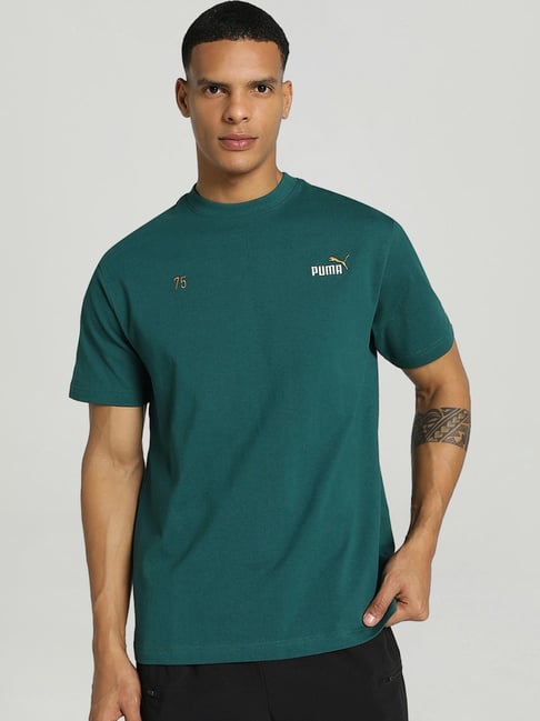 Teal puma sale shirt