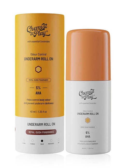 Chemist at Play Royal Oudh Fragrance Odour Control Underarm Roll On - 40 ml