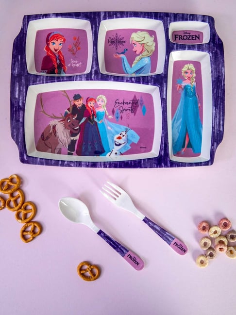 Servewell Multicolor Melamine Part Plate - Set of 3-picture-33