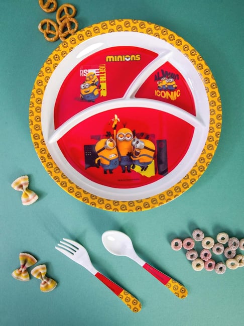 Servewell Minions Melamine Round Dinner Plate - Set of 3-picture-27