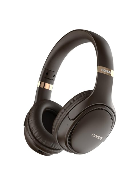 Noise Three Wireless On-Ear Headphones with 70H Playtime, 40mm Driver, Low Latency (Chocolate Brown)