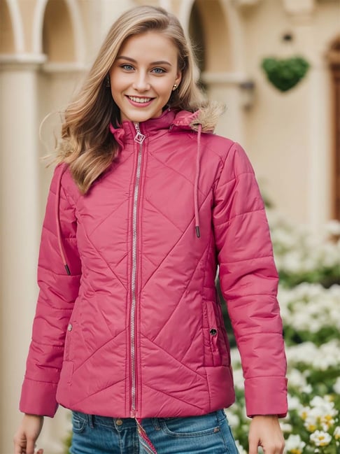 Carlton London Pink Regular Fit Jacket-picture-34